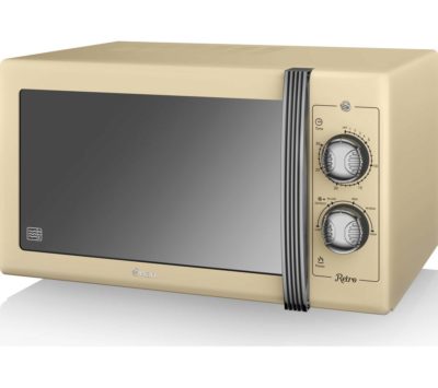 SWAN Retro SM22070CN Solo Microwave - Cream SWAN Retro SM22070CN Solo Microwave - Cream